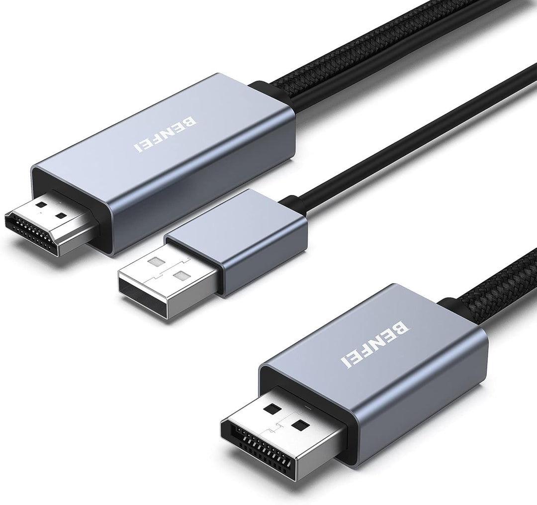 BENFEI HDMI auf DisplayPort Kabel 1,8 M, HDMI auf DisplayPort Monitor kompatibel mit PC Grafikkarte