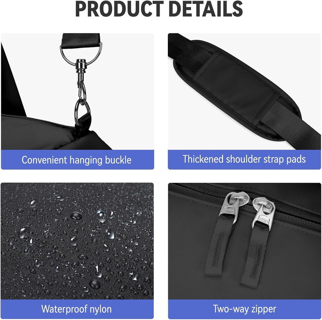 Sport Duffel Bag Damen, Sporttasche mit Nassfach & Schuhfach Reise Duffel Bags Übernachtungstasche L