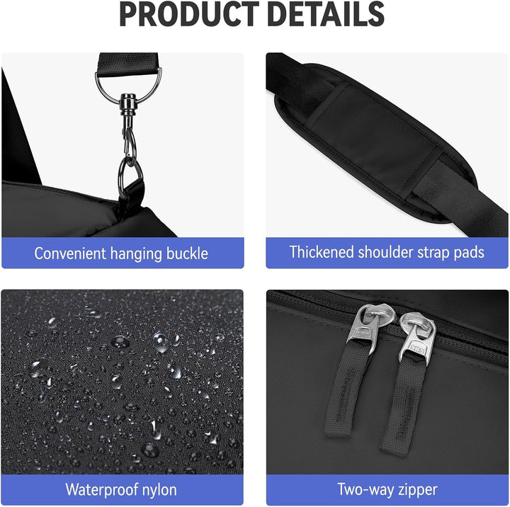 Sport Duffel Bag Damen, Sporttasche mit Nassfach & Schuhfach Reise Duffel Bags Übernachtungstasche L