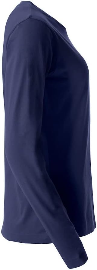 Clique - Langarm-T-Shirt mit Rundhalsausschnitt für Damen Basic-T L/S Damen aus Baumwolljersey in Sl