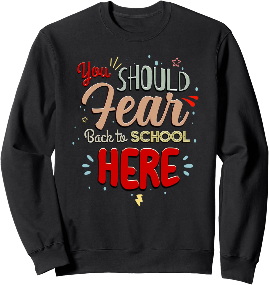 Willkommen zurück in der Schule Meme Outfit für Mädchen Sweatshirt