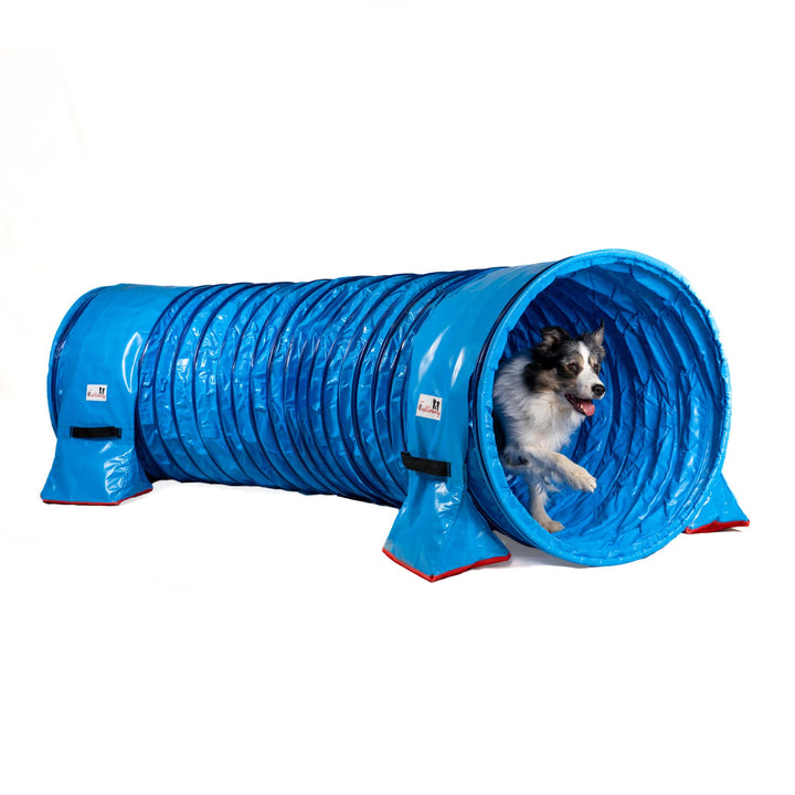 Callieway® Dog Agility Tunnel Profi Hunde Tunnel Agility Gerät (Stützsandsäcke bereits inklusive) (3