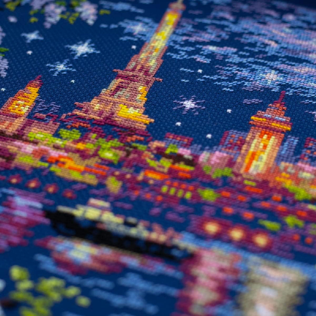 Magic Needle 550-766 ZW Wochenende in Paris Kreuzstichset mit Zählmuster Zweigart Edition, Baumwolle