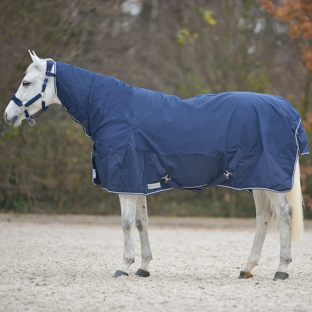 WALDHAUSEN Comfort Regendecke mit Halsteil, nachtblau, 165 cm, 165 cm, blau
