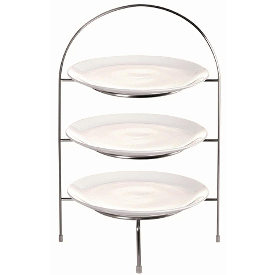 Olympia Plate Stand for 3x Plates up to 8 1/4", Weiss 8 1/4 zoll Klassisch-wei, 8 1/4 zoll Klassisch