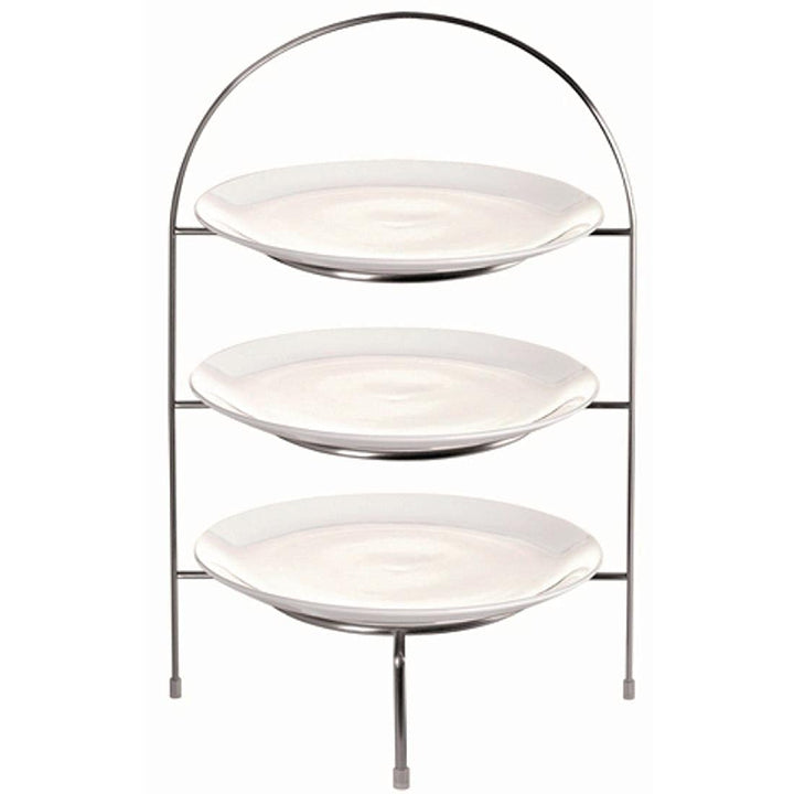 Olympia Plate Stand for 3x Plates up to 8 1/4", Weiss 8 1/4 zoll Klassisch-wei, 8 1/4 zoll Klassisch