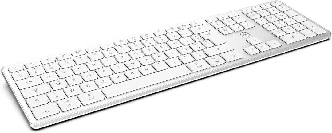 Mobility Lab MAC Design Touche White Tastatur Kabellose Tastatur weiss und silber, Kabellose Tastatu