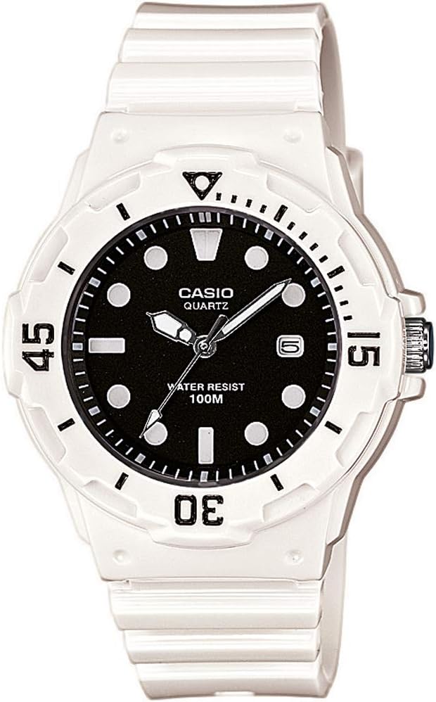 Casio Collection Damen Armbanduhr LRW-200H Weiss/Schwarz, Weiss/Schwarz