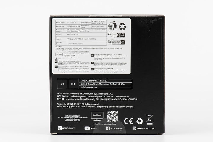 NITHO USB-Schalthebel Kompatibel mit PC-/Windows-Spielen, Realistischer Schalthebel, 6 Gänge mit H-S