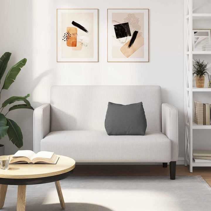 vidaXL Rückenkissen Dunkelgrau 45 x 20 x 35 cm Stoff, Kissen für Wohnzimmer, moderner Bezug, abnehmb