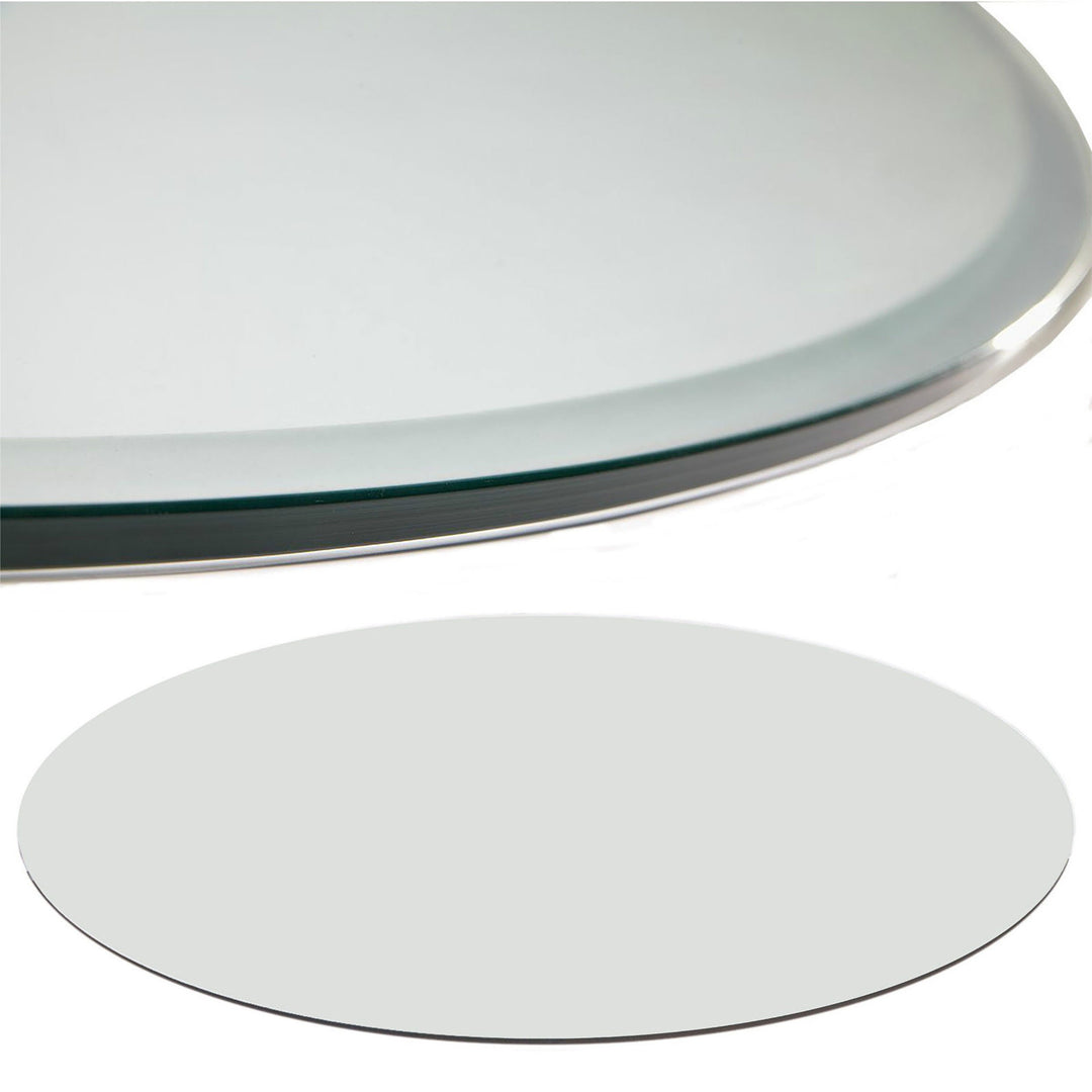 Euro Tische Glasplatte für Kaminofen rund - Glasscheibe mit 6mm ESG Sicherheitsglas - perfekt geeign