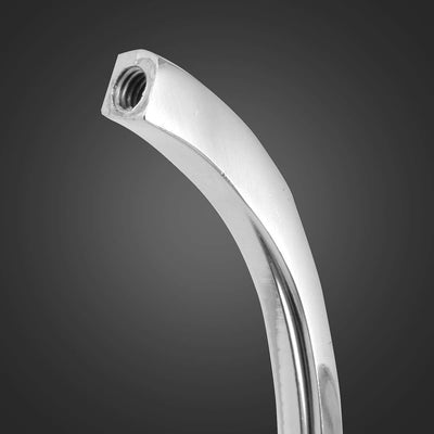 KATUR Motorrad Silber Chrom Custom Mini Oval Rückspiegel Hight Qualität Aluminium und Glas Spiegel f