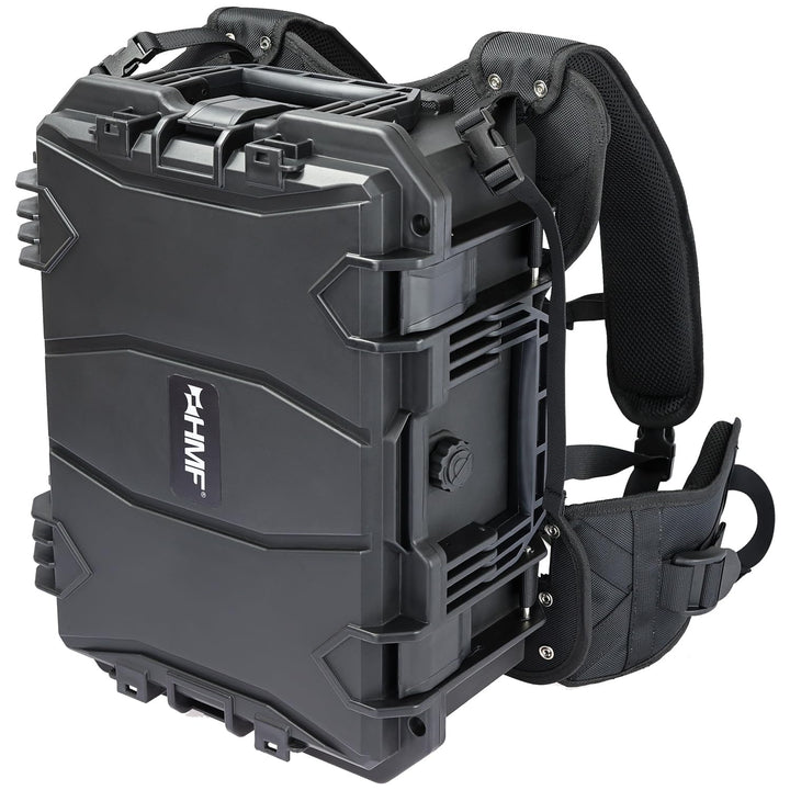HMF 15401-02 Outdoor Kamerarucksack mit Rasterschaumstoff, Fotorucksack gross | 47,5 x 38 x 22,5 cm