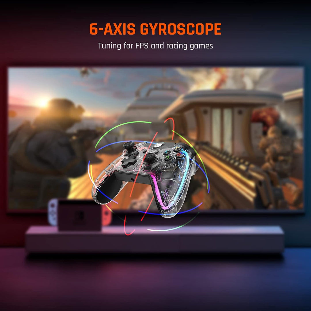 Black Shark BIGBIG WON verdrahteter Controller für PC Gaming,Switch Controller mit 6-Achsen Gyro,Mak
