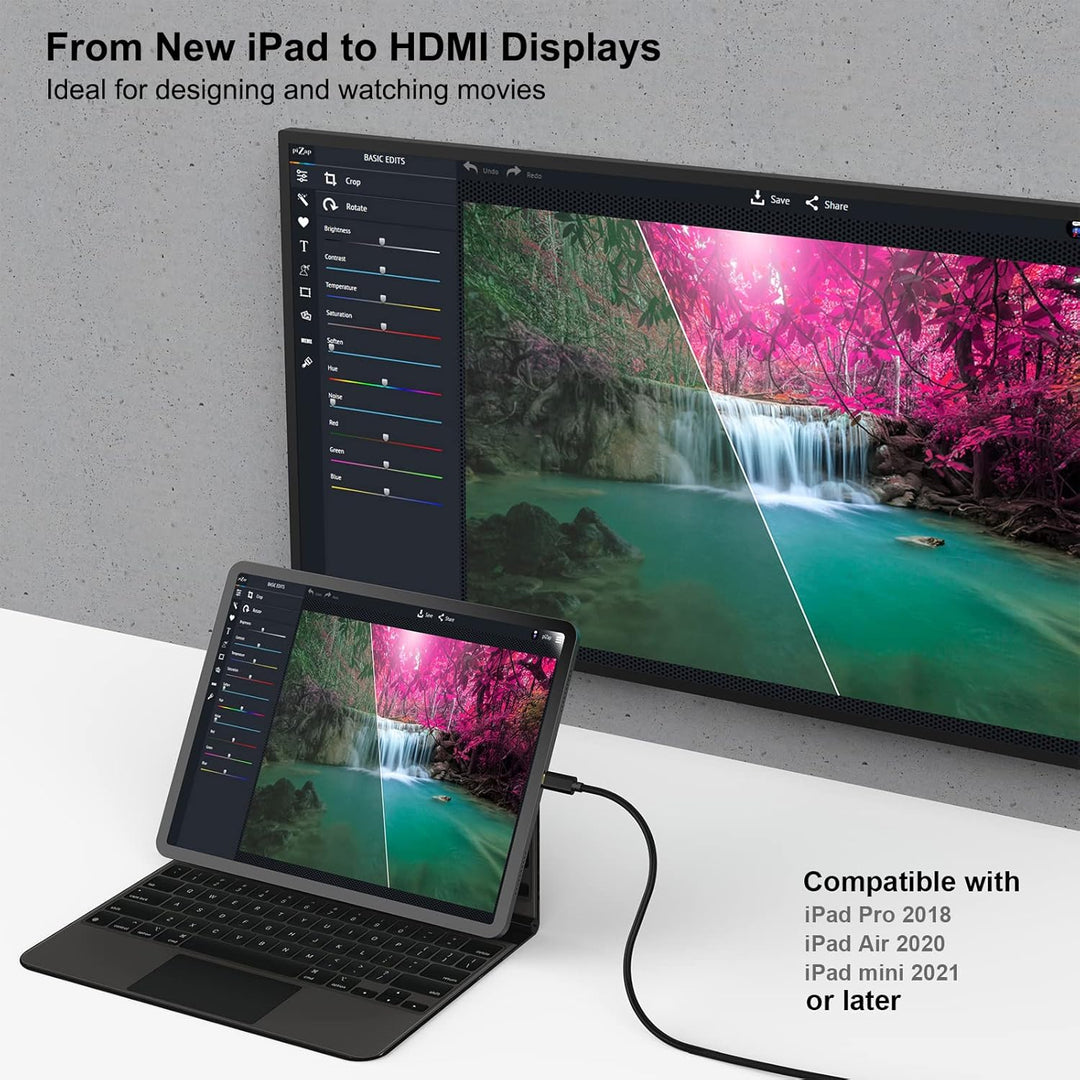 BENFEI USB C auf HDMI Kabel 4K 1,8m, 5 Stück Typ C auf HDMI Kabel [kompatibel Thunderbolt 3/4] für i