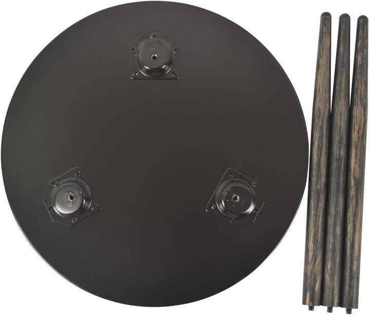 H JINHUI Beistelltisch aus Metall, 45 cm, für Wohnzimmer, rundes Sofaende, Couchtisch, Snack-Tisch,