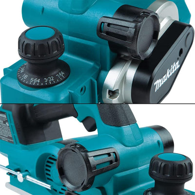 Makita DKP181Z Akku-Hobel 82 mm 18 V (ohne Akku, ohne Ladegerät), Akku-Hobel