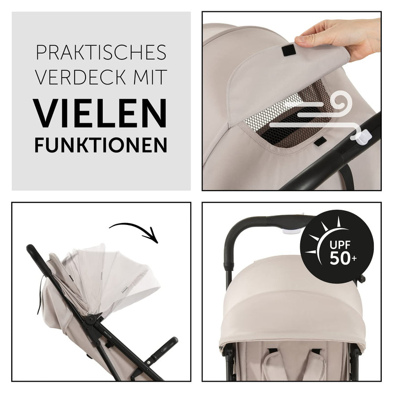 hauck Reise Buggy Travel N Care für Kinder ab Geburt bis 22 kg mit Liegefunktion, Ultraleicht - 6,9