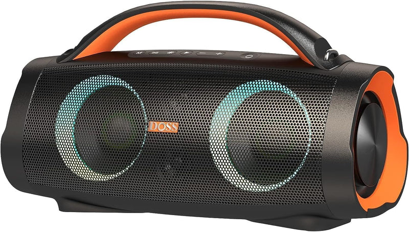 DOSS Extreme Boom+ Bluetooth Lautsprecher Draussen mit Wasserdichter IP67, 100W Stereo Sound, 10400m