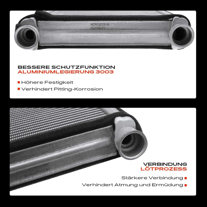 Frankberg Wärmetauscher Innenraumheizung Kompatibel mit 1er E81 E82 E87 E88 2004-2013 3er E90 E91 E9