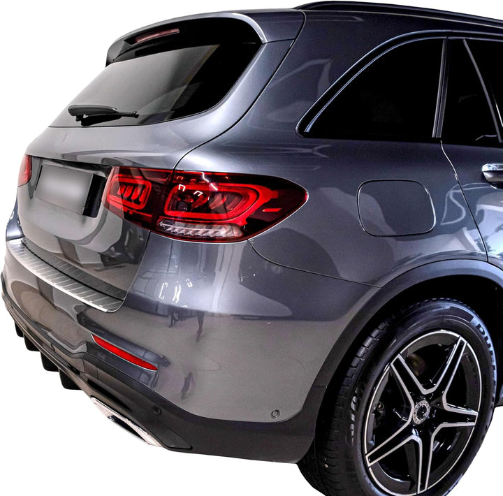 Ladekantenschutz Edelstahl MATT kompatibel für MERCEDES GLC KLASSE X253 | 2015-03.2019 | premium Qua