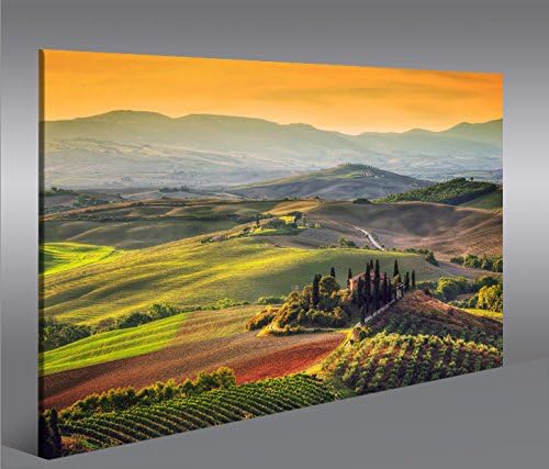 islandburner Bild Bilder auf Leinwand Toskana V5 Italien Landschaft 1p XXL Poster Leinwandbild Wandb