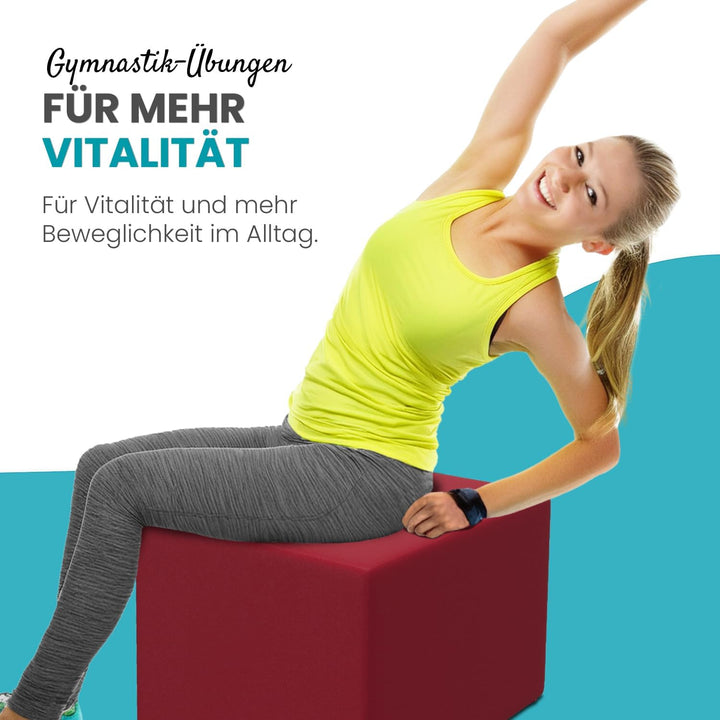 maxVitalis Orthopädischer Bandscheibenwürfel, Stufenlagerungswürfel zur orthopädischen Stufenlagerun