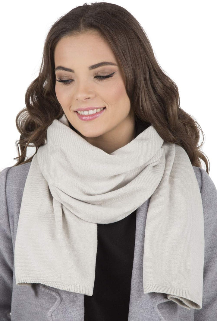 VIVISENCE Damen Winter Schal Aus Modischer Gemütlich Wärmendem Garn Mit Dekorativer Bindung Für Kalt