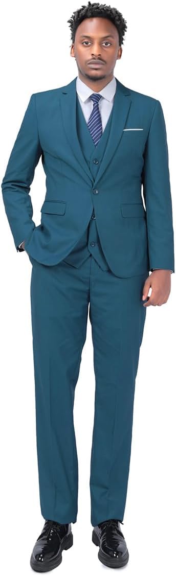 YOUTHUP Herren Anzug Slim Fit 3 Teilig Anzüge für Hochzeit Business Herrenanzug Sakko Anzughose West