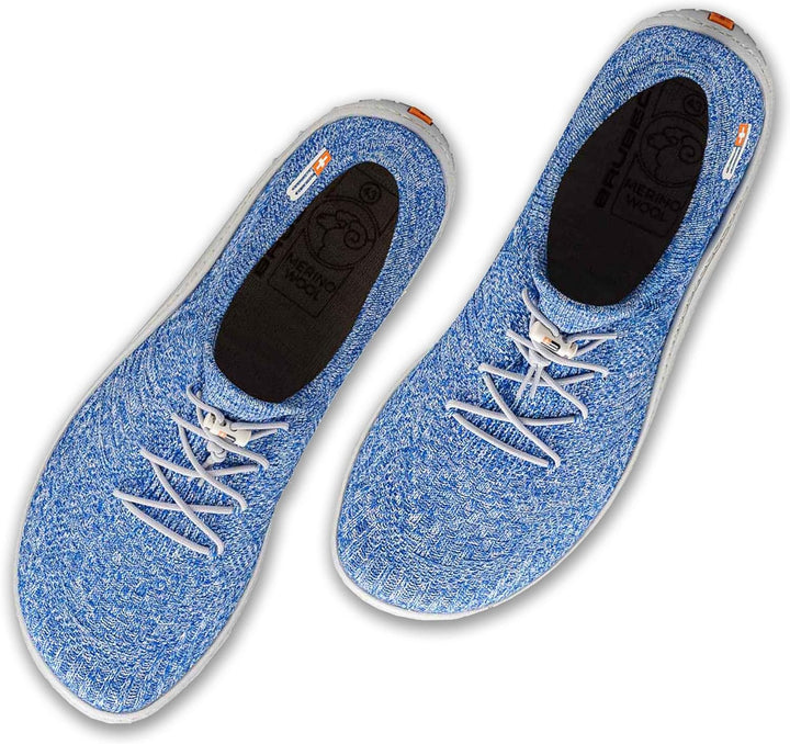 BRUBECK Bequeme Merino Barfussschuhe | Herren | Barefoot | SH5003, Hellgrau Grau 43 EU