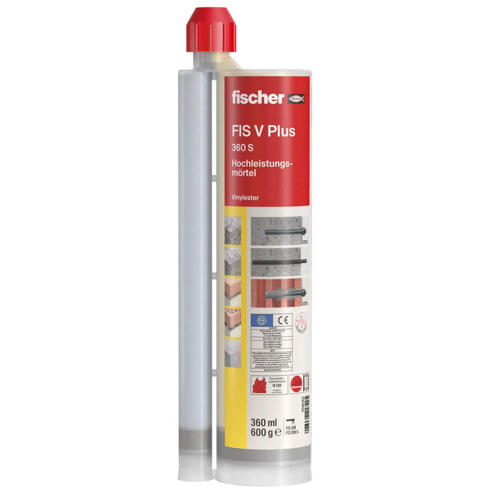fischer Hochleistungsmörtel FIS V Plus 360 S, wetterfester Mörtel für den Innen- und Aussenbereich,