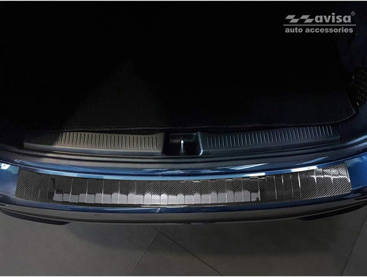 Avisa Echtes 3D Karbon Heckstossstangenschutz kompatibel mit Mercedes B-Klasse W247 2019-