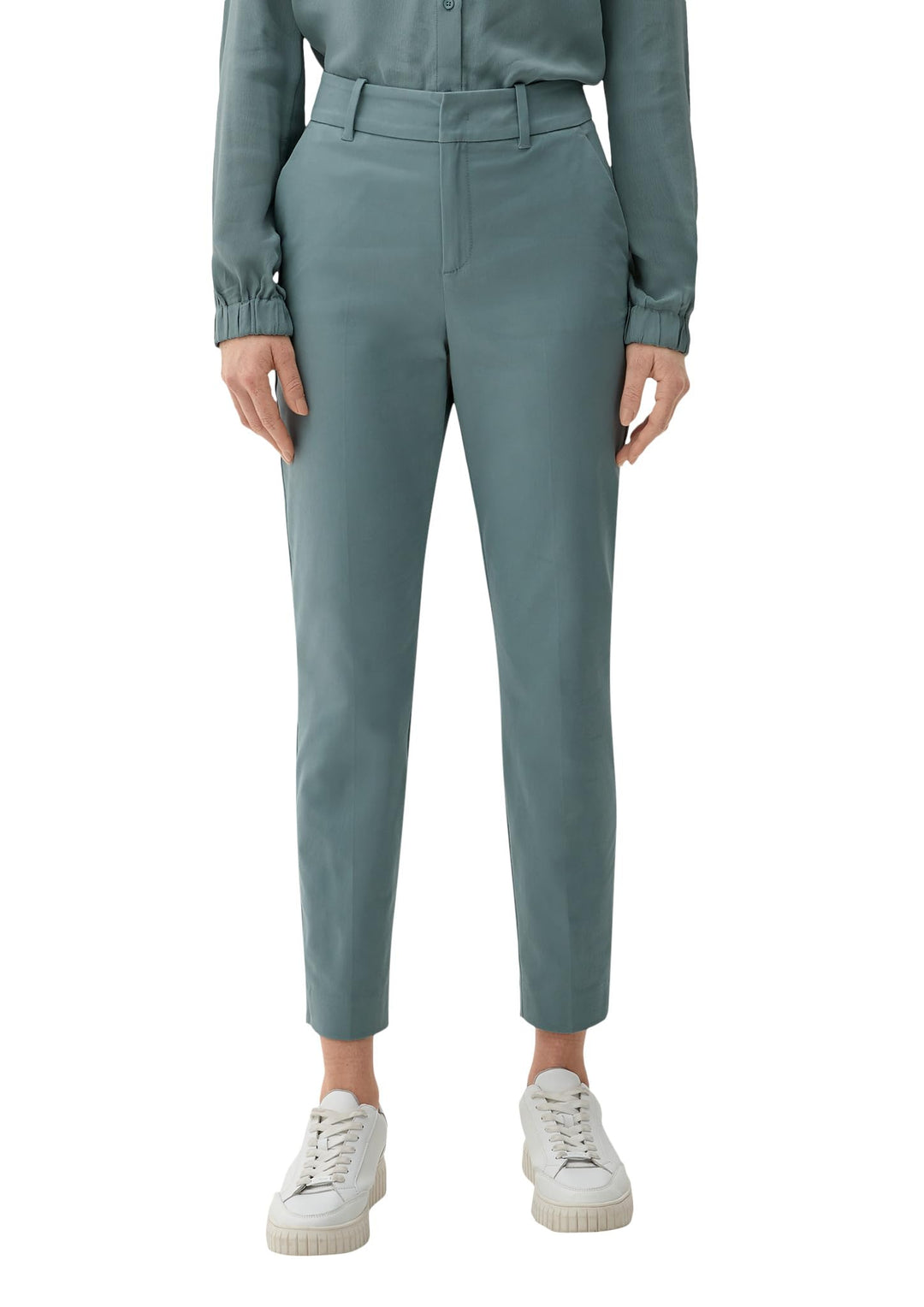 s.Oliver Damen Hose 7/8 42 Petrol 6352, 42 Petrol 6352