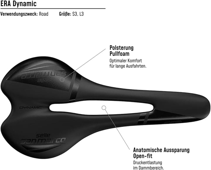 Selle San Marco Herren San Marco Era Sattel O Back/Black Wide, O Back/Black Wide