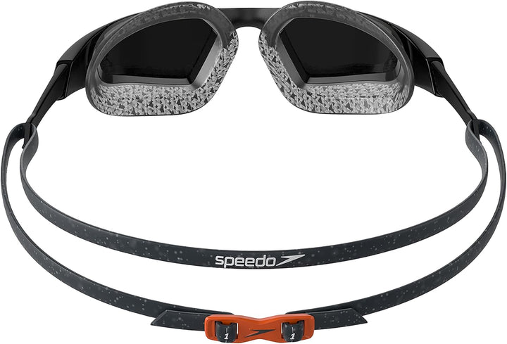 Speedo Unisex Erwachsene Aquapulse Pro Mirror Schwimmbrille Einheitsgrösse Schwarz/Gold, Einheitsgrö