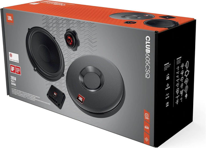 JBL Club 605CSQ 2-Wege KFZ Soundsystem - 285 Watt Komponenten Auto Lautsprecher Boxen Set mit 160mm