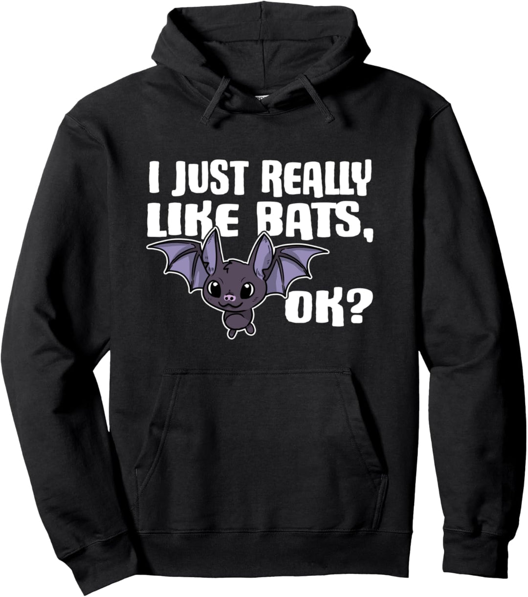I Just Really Like Bats Ok Lustiges Fledermaus Kostüm Pullover Hoodie