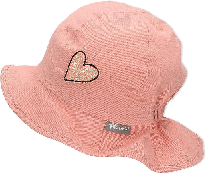 Sterntaler Mädchen Hut Sonnenhut Flimmerherz 45 zartrosa, 45 zartrosa