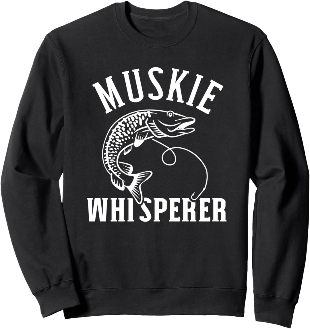 Hecht Angeln Muskie whisperer Sweatshirt