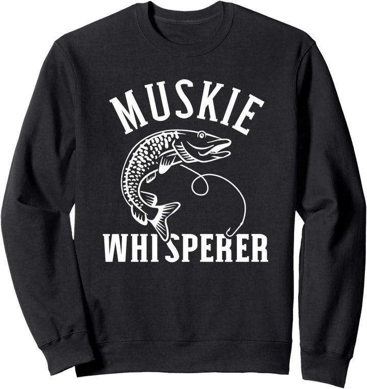 Hecht Angeln Muskie whisperer Sweatshirt
