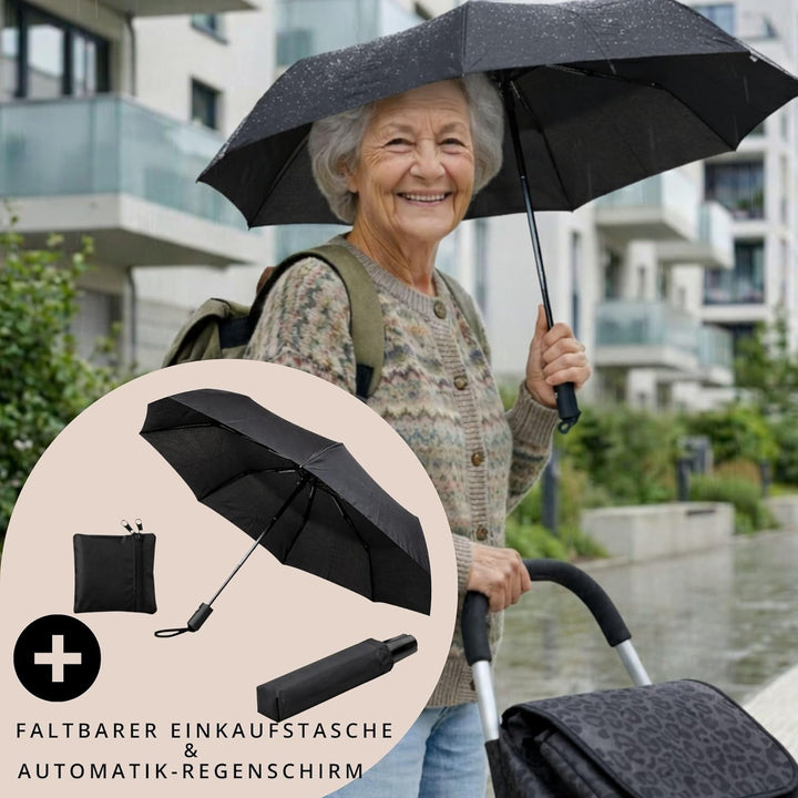Einkaufstrolley klappbar mit Kühlfach, Einkaufshilfe Aluminium leicht, Einkaufswagen Shopper Trolley