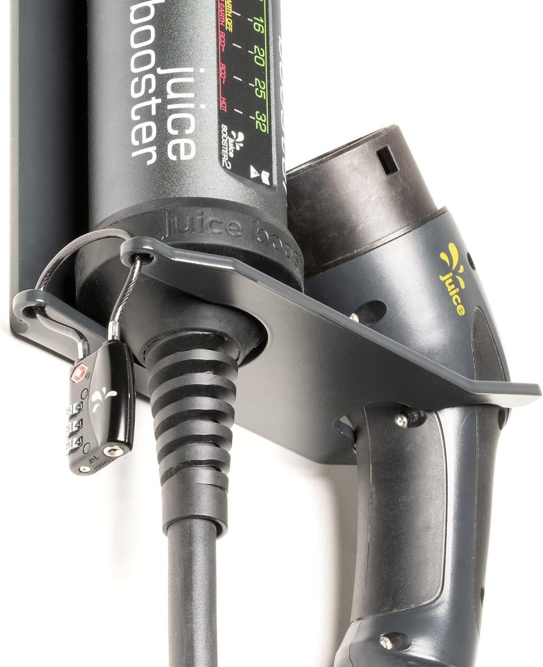 Juice Booster 2 Wandhalterung mit Sicherheitsschloss - Wallbox ohne Installation für zuhause und unt
