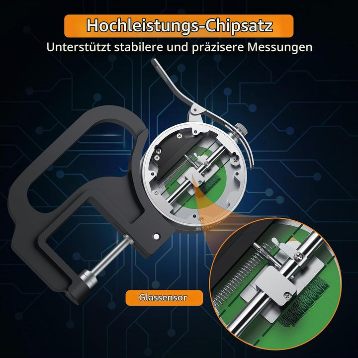 Neoteck Tragbares Digitales Dickenmessgerät 0-25,4 mm Messbereich 0,001/0,00005 &