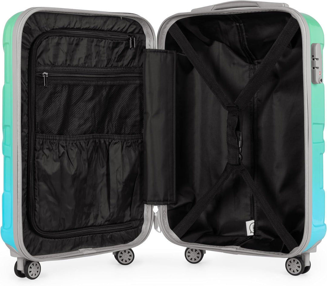 suitline - Handgepäck Hartschalen-Koffer Koffer Trolley Rollkoffer Reisekoffer, TSA, 55 cm, ca. 34 L