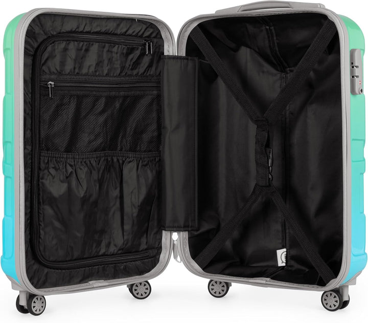 suitline - Handgepäck Hartschalen-Koffer Koffer Trolley Rollkoffer Reisekoffer, TSA, 55 cm, ca. 34 L