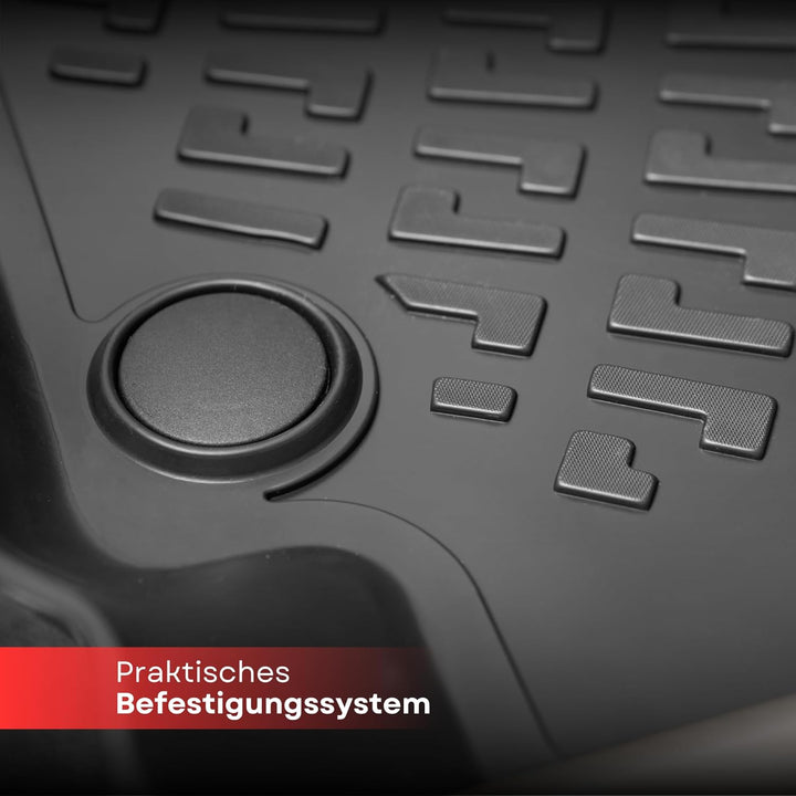fussmattenprofi.com 3D Auto Fussmatten Gummimatten Set für Ford Fiesta VI Baujahr 2009-2017 | Hoher