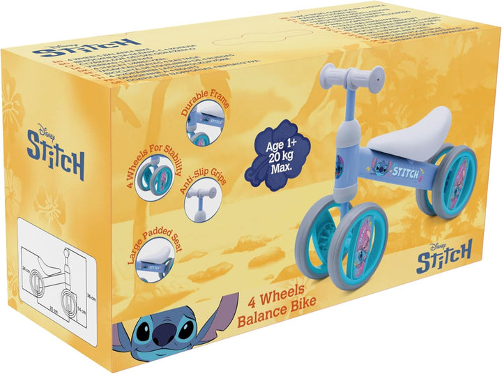 sarcia.eu Rutschfahrzeug, 4 Räder, leicht und stabil aus Metall 1+ Jahr Stitch Blau, Stitch Blau