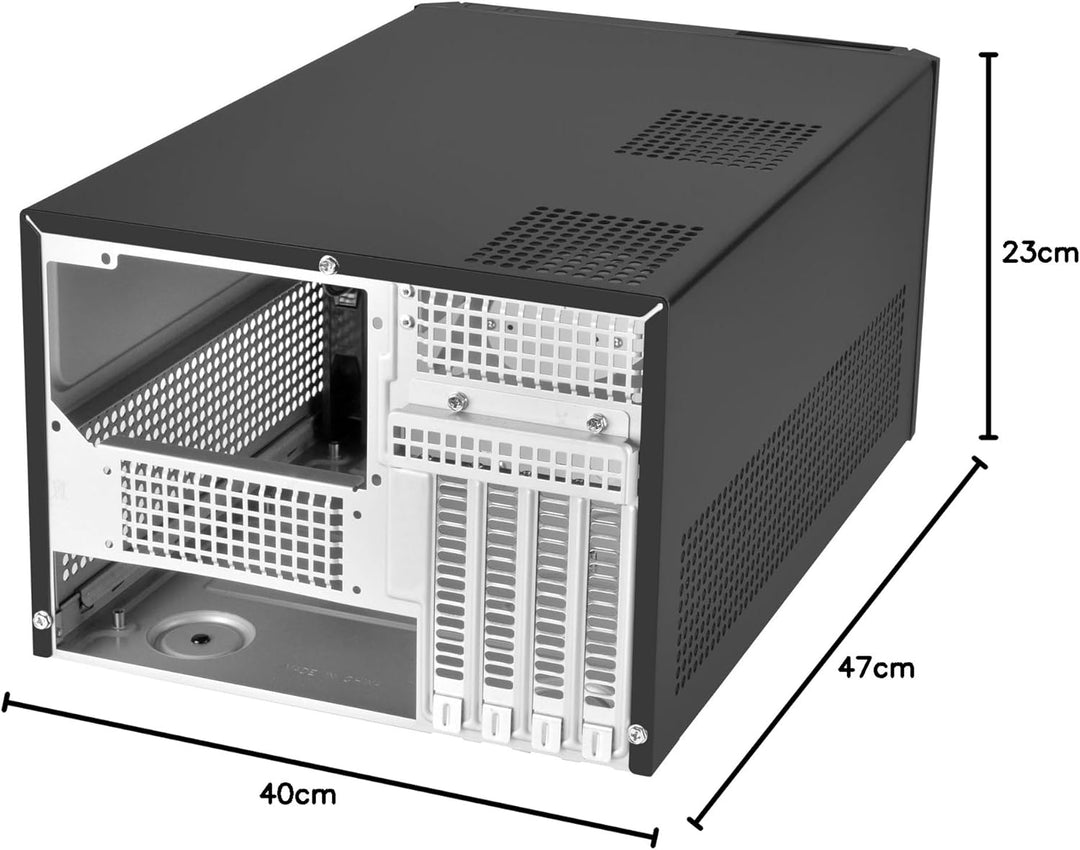 SilverStone SST-SG11B - Sugo Micro ATX Cube Gehäuse, schwarz, SST-SG11B