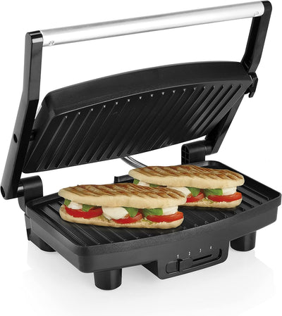 Tristar Kontaktgrill - Anti-Haftbeschichtung, 1500 Watt, Grillfläche mit 28x19 cm, Schwarz, GR-2856,