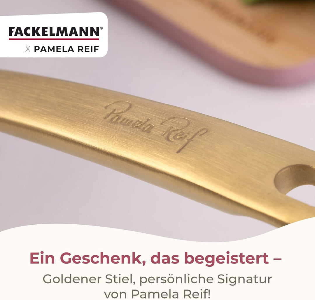 FACKELMANN x Pamela Reif Bratpfannen-Set 2-tlg Ø 24-28 cm – Stilvolle Pfannen aus recyceltem Alumini